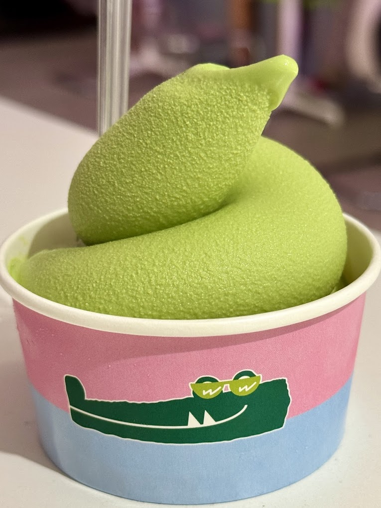 Black sesame soft serve